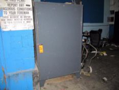 Lot of (2) assorted metal cabinets