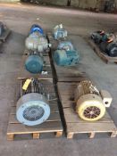 Lot of (9) assorted 30 hp motors