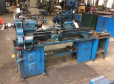 Clausing tool room lathe, mn 6350, sn 2-5842, 14" x 50" between center, tail stock, compound slide t