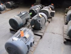 Lot of (7) assorted 75 hp motors