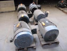 Lot of (6) assorted 125 hp motors