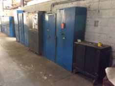 Lot of asst storage cabinets
