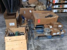 Lot of asst pumps and parts including (2) GR scavenger pumps, asst fittings, brass valves, Deja Vu p