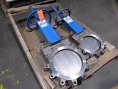 Lot of Orbinox gate valves: (1) 14" stainless, and (1) 10" stainless