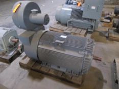 GE 150 hp motor, 1190 RPM, frame 449TS with blower attachment