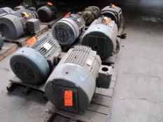 Lot of (6) assorted 75 hp motors