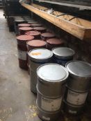 Lot of asst grease and lube including Mobil lithium synthetic grease SHC-PM-220 & 460 ( 2 each) Mobi
