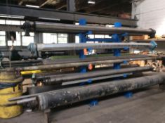 Lot of asst rolls and shafts, ( CONTENTS OF BLUE CANTILEVER RACK)
