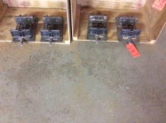 Lot of (4) assorted wood bench vises