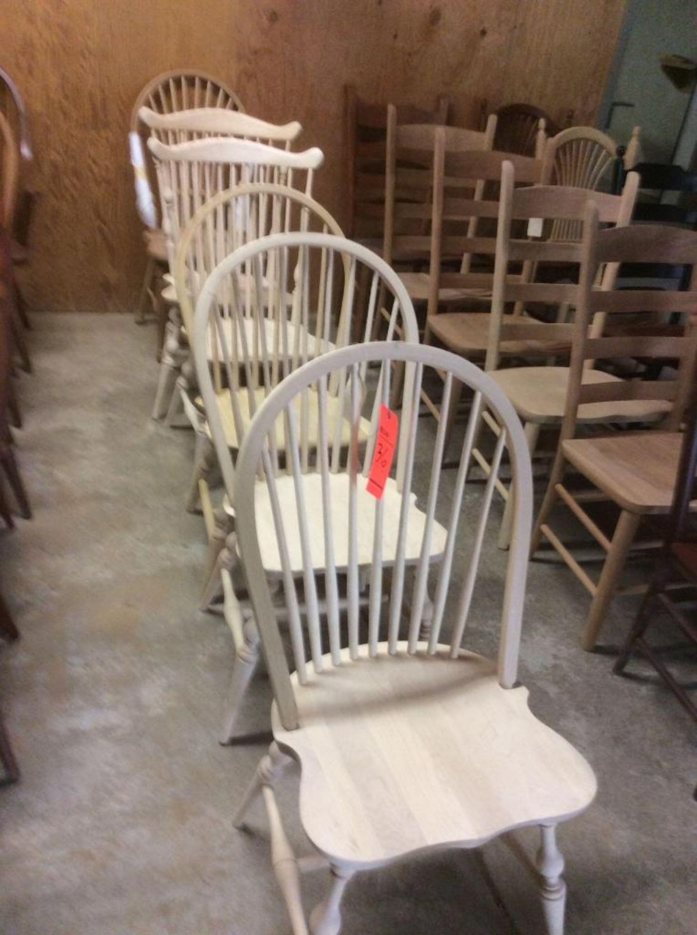 Lot of (6) assorted wood chairs