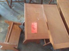 Lot of assorted wood tables and frames