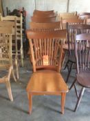 Lot of (5) assorted wood chairs