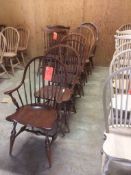 Lot of (6) assorted wood chairs