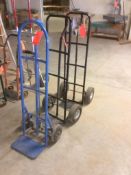 Lot of (3) assorted hand trucks