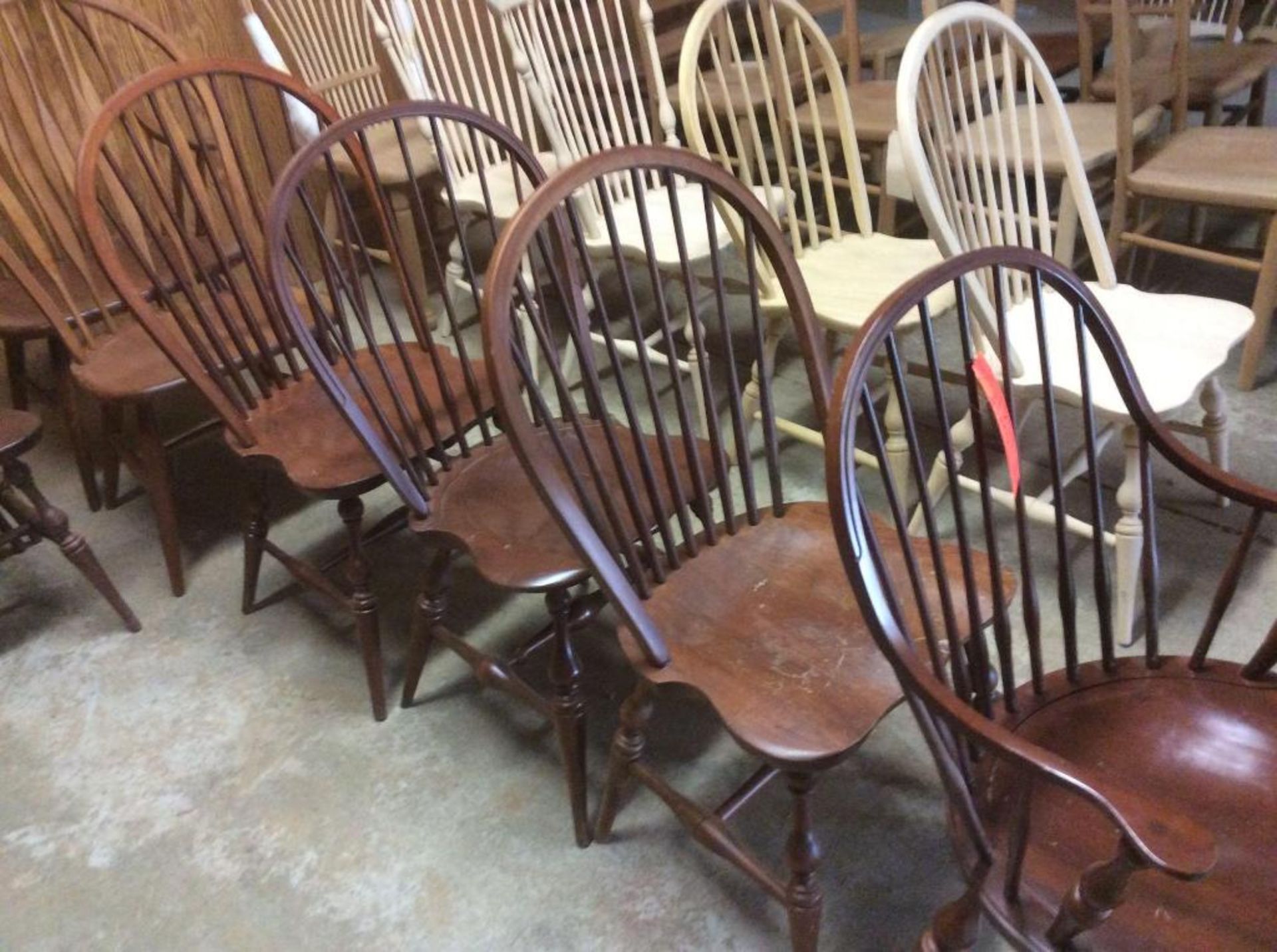 Lot of (6) assorted wood chairs - Image 2 of 2