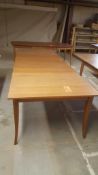 Dining room table, 42" X 60" natural Cherry finish, extends to 114" (New)