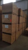 Lot of (36) 32" X 24" X 22" high wood crates