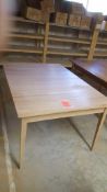 Unfinished cherry wood table, 42" x 60", no extension leaves (NEW)