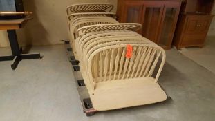 Lot of (18) Wood bench seats, unfinished