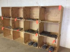 Lot of (12) wood crates, 24" x 32" x 22" deep