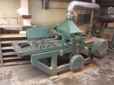 McKnight 1E, saddle seat scooper with continuous feed, 10HP, 208/220/440 volts, 3 ph., with cutting