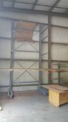 Single sided cantilevered metal stock rack, 5' X 8' X 15' high