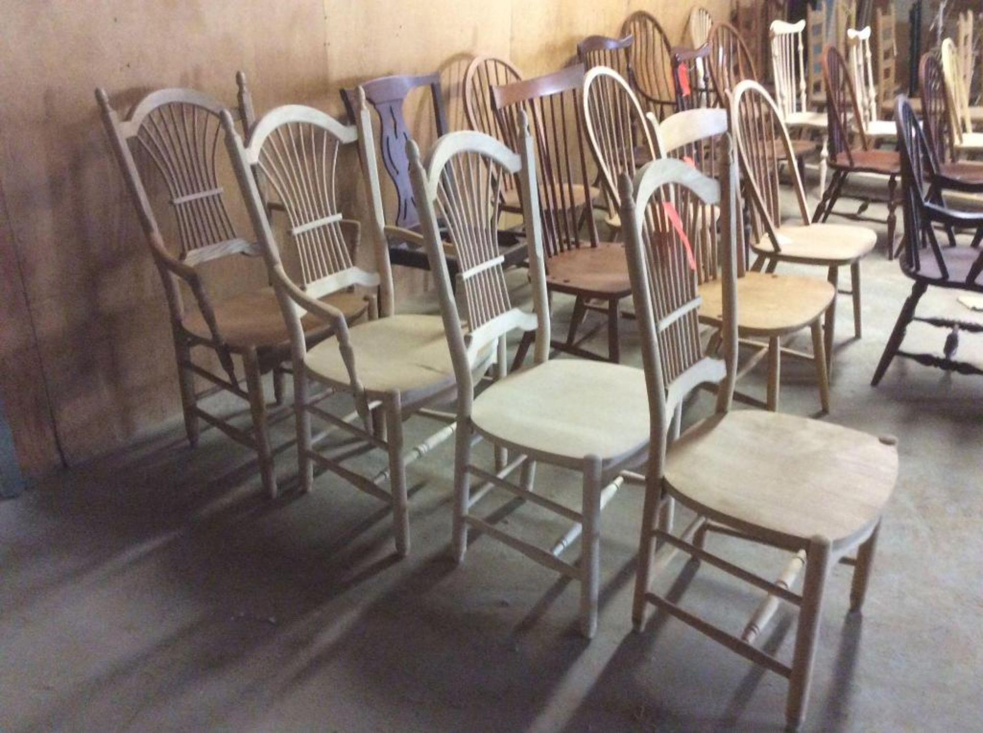 Lot of (4) assorted wood chairs