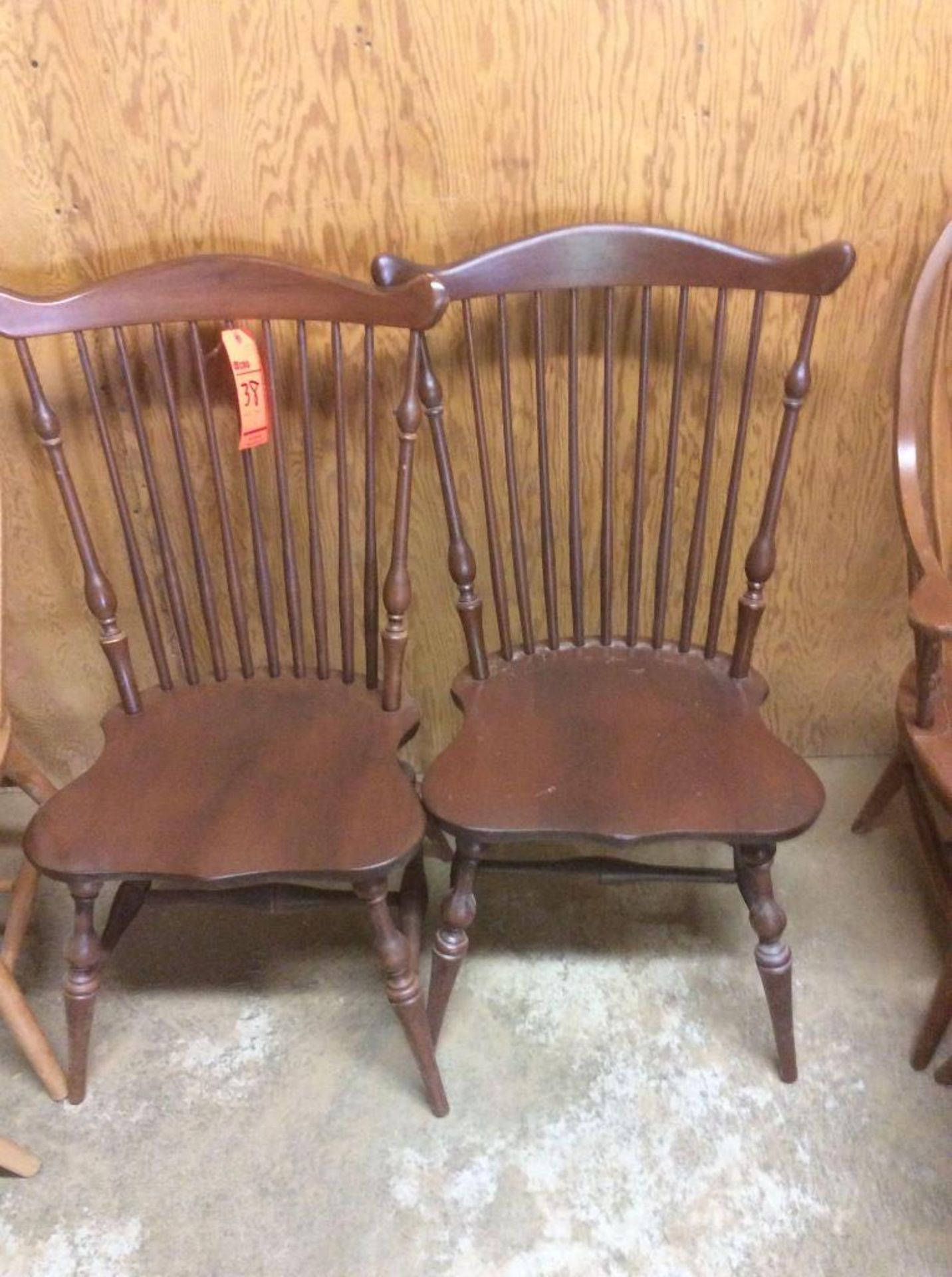 Lot of (2) wood chairs