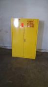 Justrite 25860 2-door flammable storage cabinets, 90 gallon capacity, 43" X 34" X 65" high