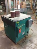 CA Mfg. 12DH, dual spindle oscillating curved chair back sander, SN 0004, 550 volts, 3 ph.