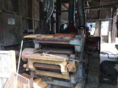 Yates American 24" top and bottom planer matcher with side heads, 75 HP, with 100 HP rated capacity,
