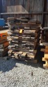 Lot of (1780) linear feet assorted 6 in. and 8 in. kiln-dried pine stock, 8 ft. lengths