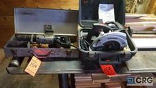 Lot includes (1) Craftsman 7 & A Quarter inch circular saw, with laser Trac, model number 320.10870,