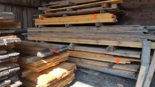 Lot containing approximately (52) linear feet of slab pine, (1024) linear feet of rough cut, kiln dr