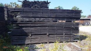 Approximately (98) pieces, # 2-pine stock, assorted wide widths, 16' lengths