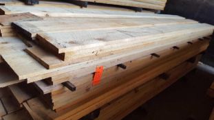 Lot of approximately (162) kiln dried, rough cut, stock pine, includes (86), 1" x 10" x 14', and (76