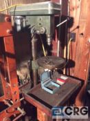 Fleetwood, 15" heavy duty drill press, 5 speed, MN #50-IND, SN 39427, 1/2 hp, 1 ph. With assorted dr