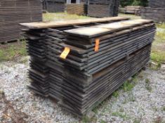 Lot of (44) assorted pine boards, #2, (22) 1" x 18" x 10', and (22) 1" x 16" x10'