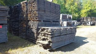 Lot of approximately (1227) pieces, air dried, rough cut pine, 8 foot lengths x assorted widths, (7)