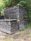 Lot of (5) lifts, assorted air dried, rough cut pine boards, assorted widths, x1" x 10', (850) piece