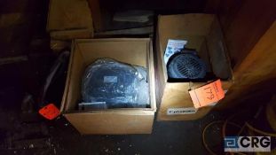 Lot of (2) assorted, new in the box, electric motors and one electric pump