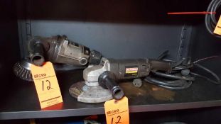 Lot of (2) assorted electric grinders including (1) Black & Decker with wire wheel and (1) Craftsman
