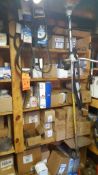 Lot of assorted auto and truck parts supplies, tooling, and accessories, etc., including hardware, o