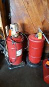 Lot of (2) assorted portable lube units