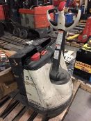 Crown WP-2335-45 4,500 LB capacity walk behind, electric rechargeable pallet jack, Sn: 5A354555 (