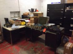 Lot of asst. test and calibration equipment and safety equipment (contents of office)