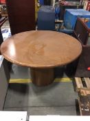 48" diameter X 32" H meeting table (located in Baldwinsville, NY)