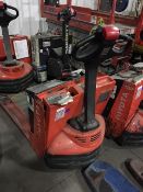 Toyota 7HBW23 4,500 LB capacity walk behind, electric rechargeable pallet jack, Sn: ZHBW23-34291 (