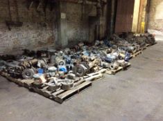 Lot of asst. flow control valves, flow tubes, and positioners