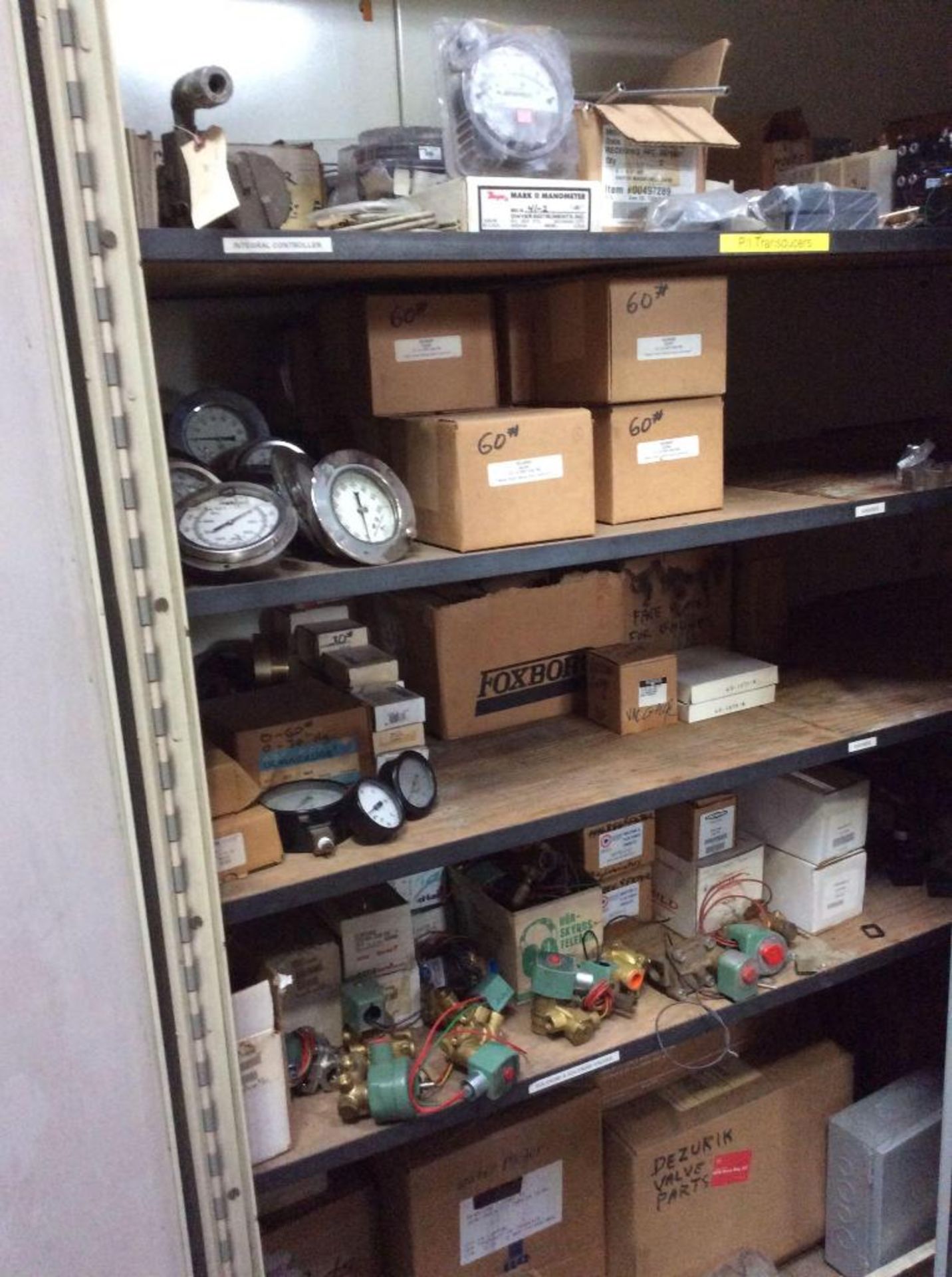 Lot of asst. parts and electrical components CONTENTS OF SHELVING AND RACKING IN CAGE - Image 5 of 7